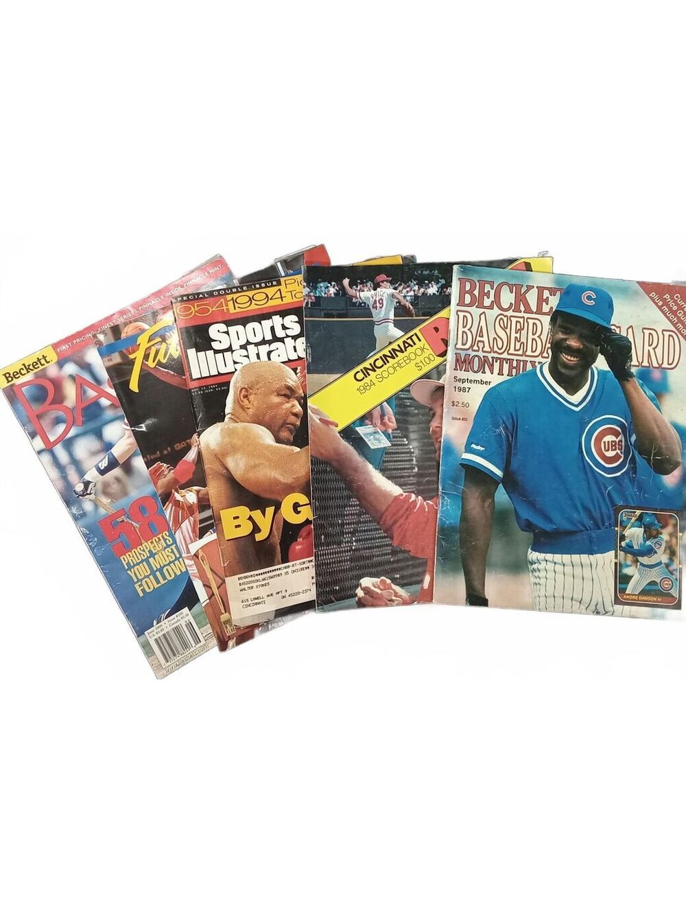 Lot of 5 Vintage Sport's Magazines